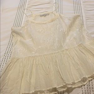 Delicate off white tank blouse